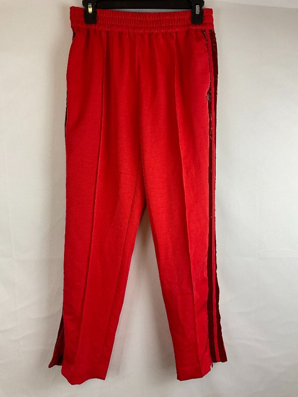 Scotch & Soda Maison Scotch The Peaks Pants S Red Elastic Waist Velvet Trim